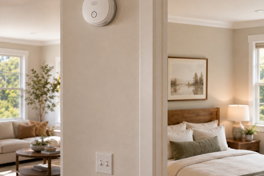 Combination smoke and carbon monoxide detector installed in Santa Rosa CA