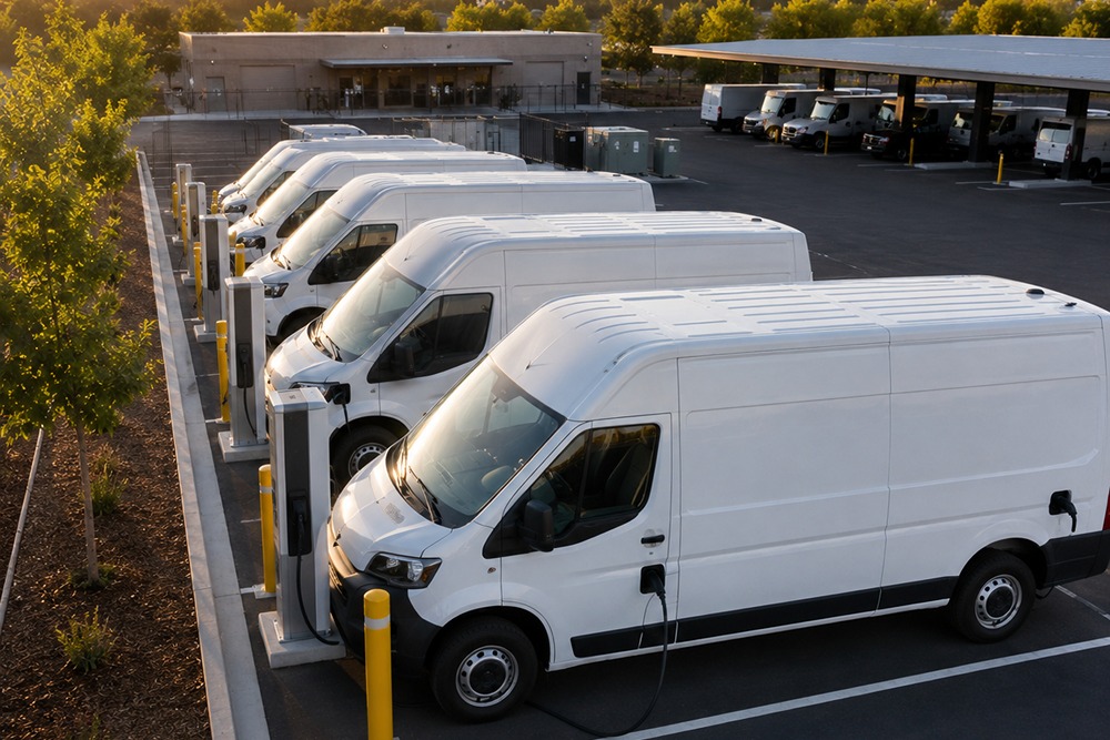 Commercial fleet EV charging stations installed in Santa Rosa CA