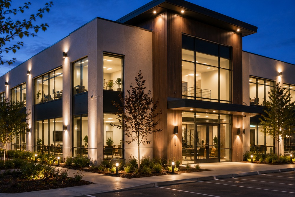 Complete commercial lighting system installed in Santa Rosa CA