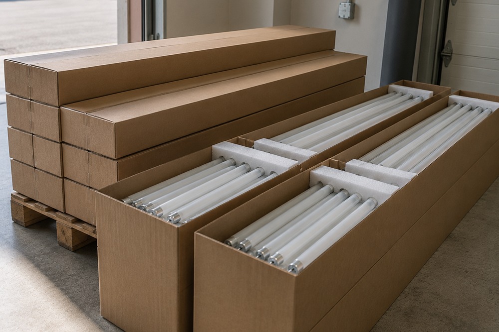 Fluorescent tubes safely contained after an LED retrofit in Santa Rosa CA
