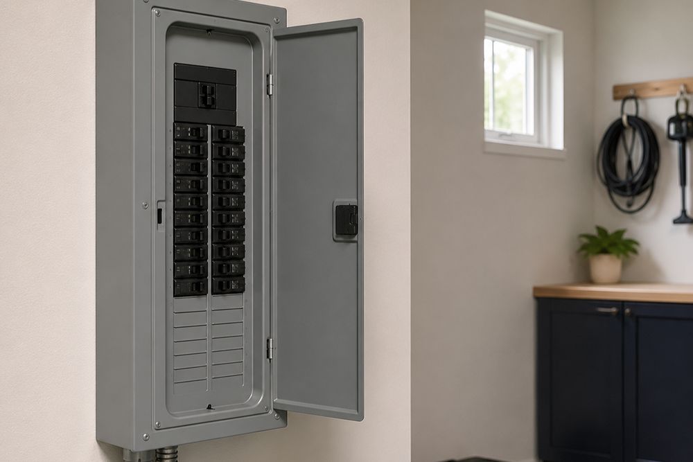 Future-ready electrical sub-panel installed in a Santa Rosa CA home