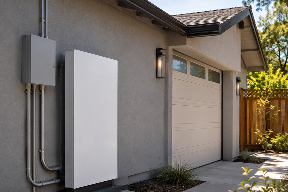 Grid-charged home battery backup installed without solar in Santa Rosa CA