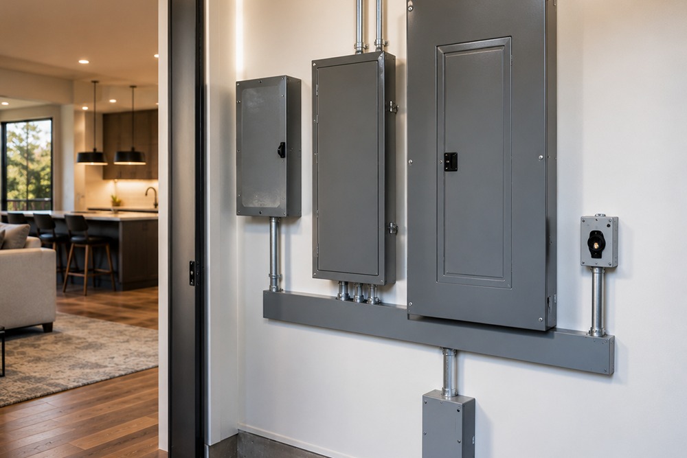 New home electrical service sized for future capacity in Santa Rosa CA