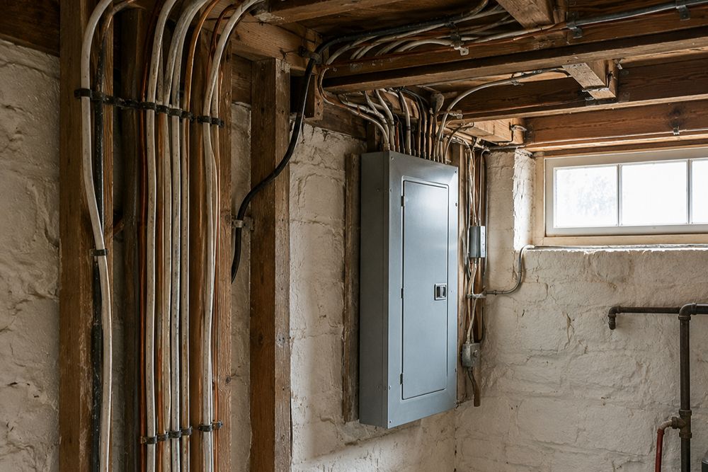 Old home wiring and electrical panel assessment in Santa Rosa CA