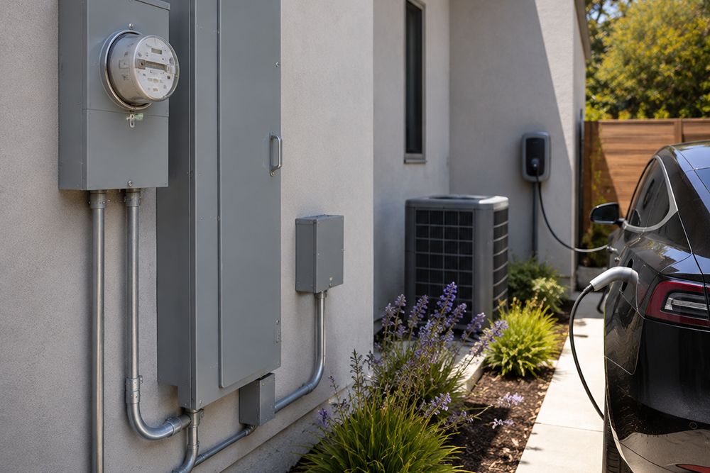 Electrical panel upgrade supporting home electrification in Santa Rosa CA