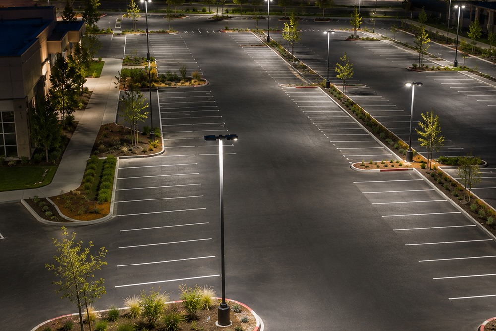 Even parking lot lighting coverage completed in Santa Rosa CA