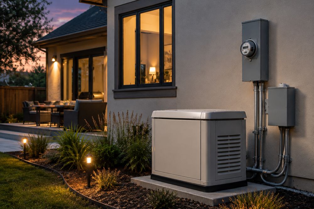 Backup power system supporting a Santa Rosa CA home during an outage