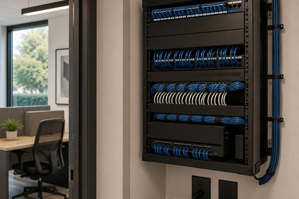 Low-voltage data wiring completed for a Santa Rosa CA tenant improvement
