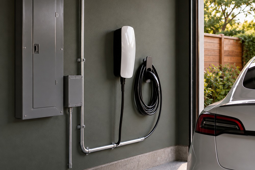Dedicated circuit completed for a Tesla Wall Connector in Santa Rosa CA