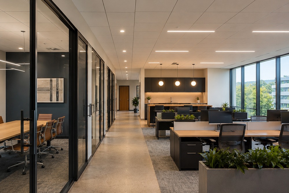Commercial lighting installed to Title 24 requirements in Santa Rosa CA