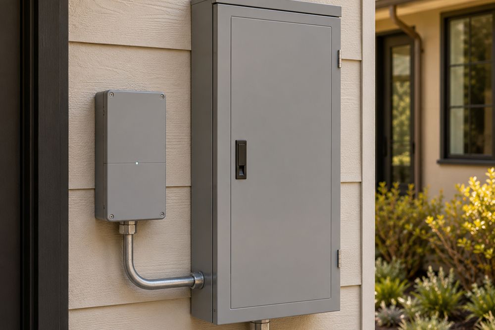 Type 2 surge protector installed at a Santa Rosa CA electrical panel