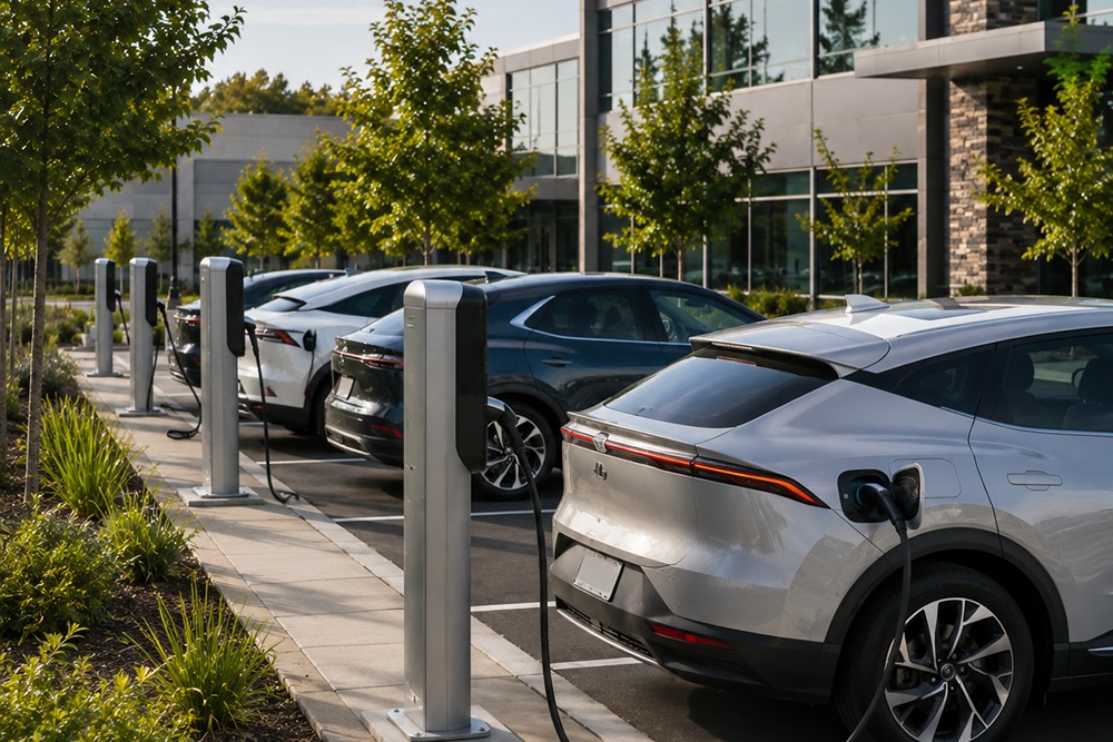 Workplace Level 2 EV charging stations installed in Santa Rosa CA